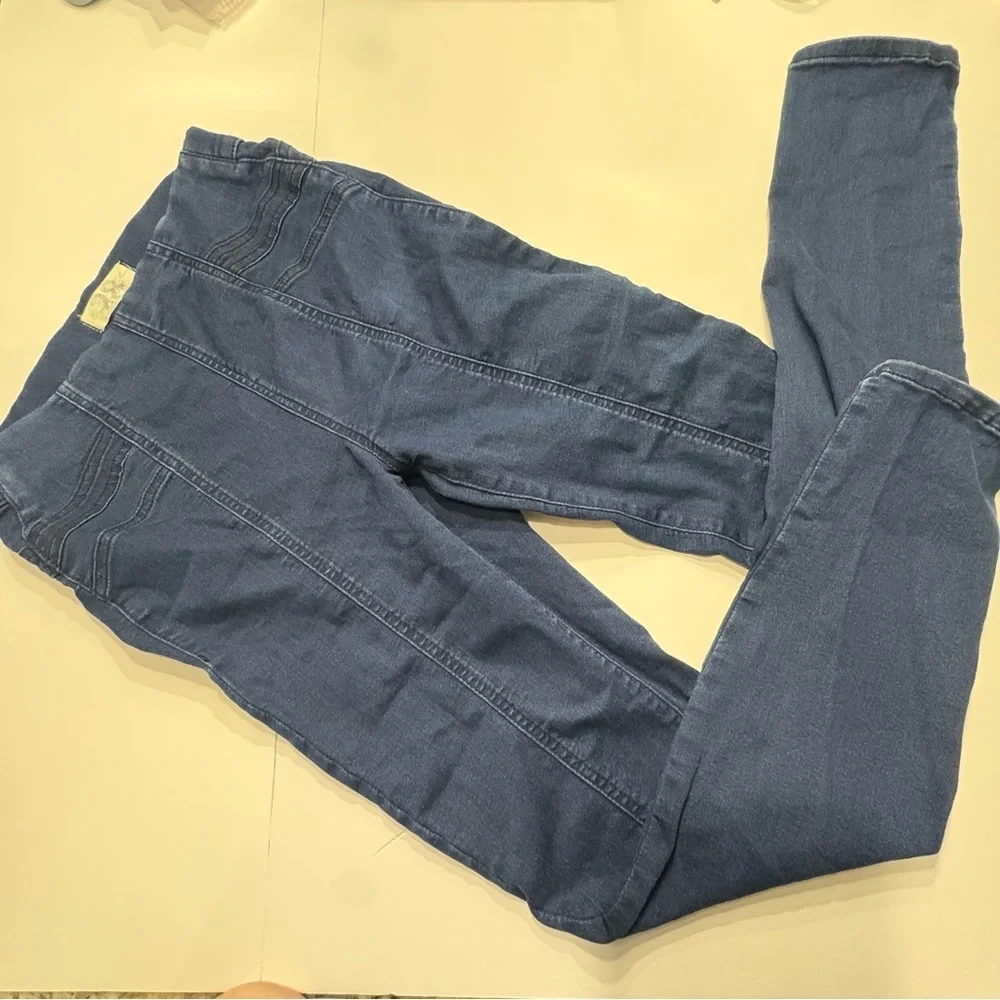 We The Free Pull-On Jeggings Blue Stretch Skinny Denim Pants